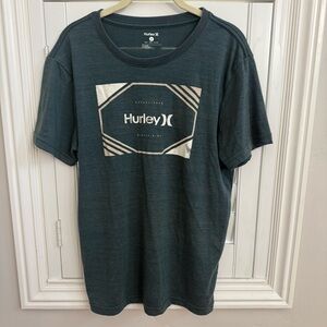3/$10 🛒🛍️ Hurley Dark Blue Green T-Shirt - Size Small